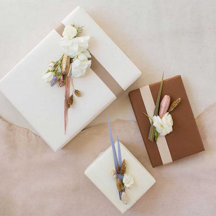 A Subtle Yet Luxe Mother's Day Wrapping DIY